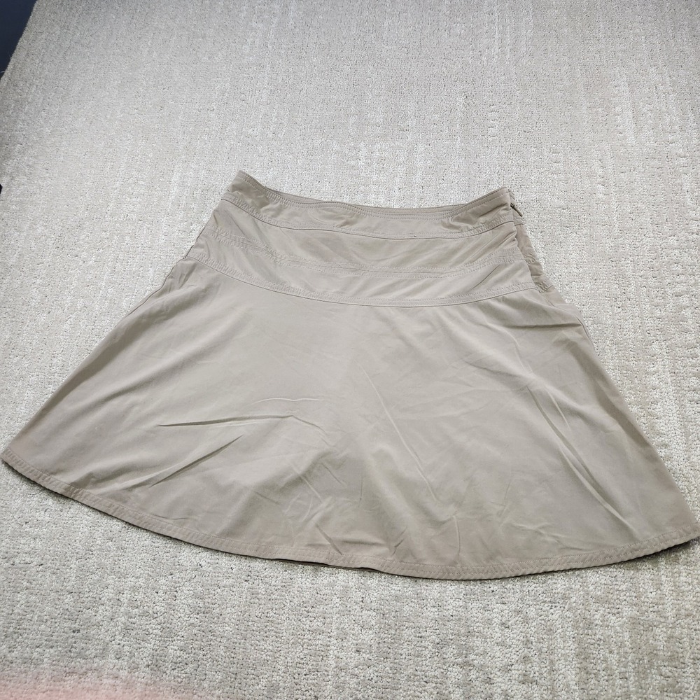 Athleta Everyday Skort Skirt Women 10 Classic Taupe UPF 50 Featherweight Stretch
